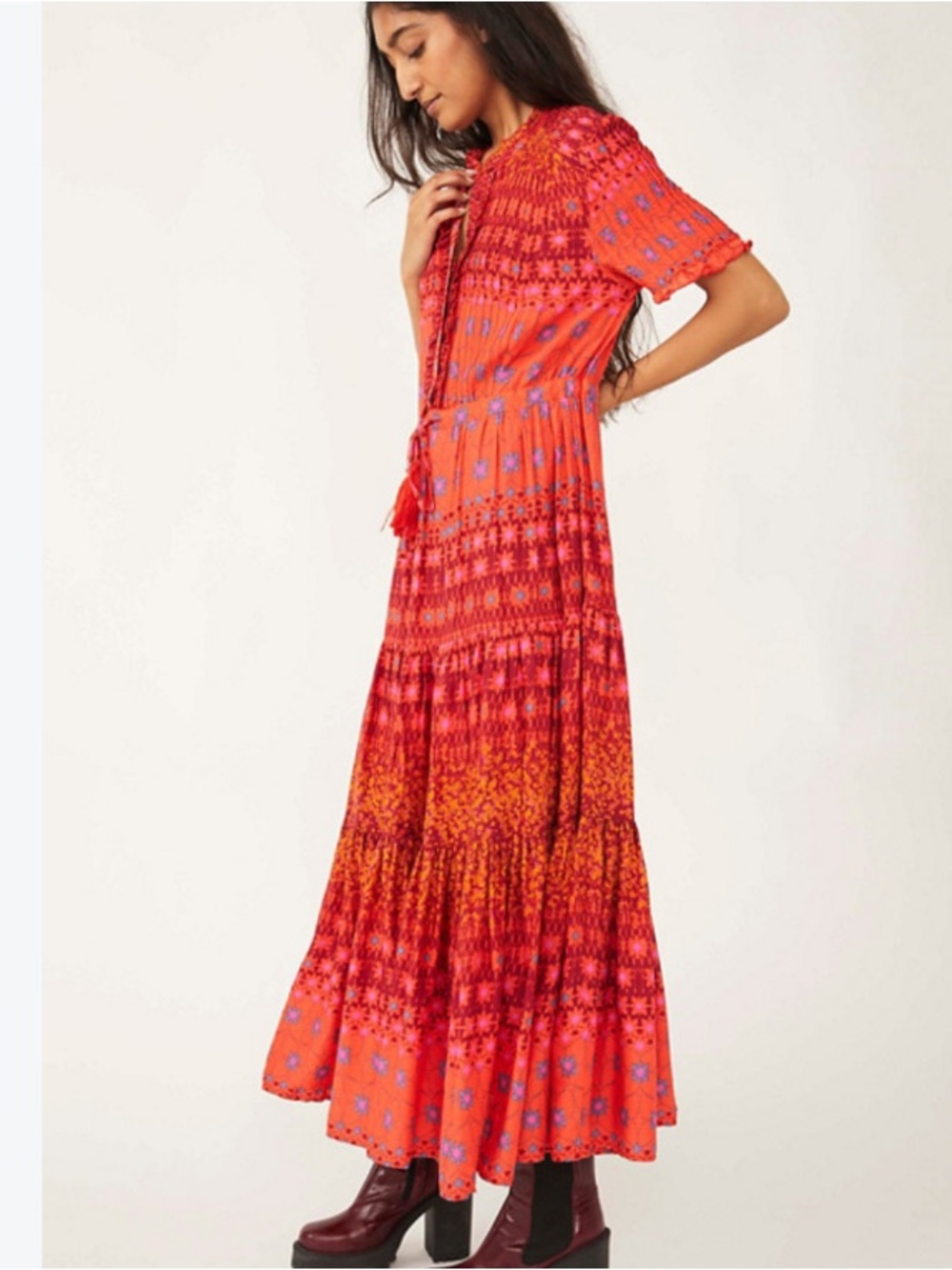 Free People Rare Feelings Midi Dress Brand New size small